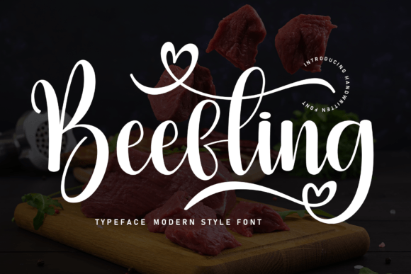 Beefting: A Flowing Handwritten Font for Elegant Design