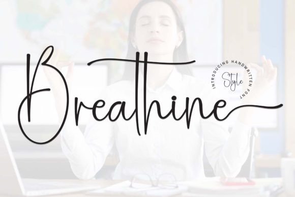 Breathine: A Friendly Handwritten Font for Modern Design