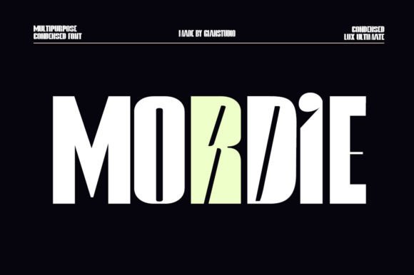 Mordie: A Vintage Display Font for Modern Projects
