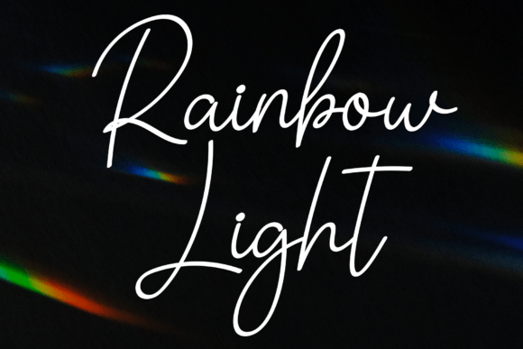 Rainbow Light: A Sweet Handwritten Font for Creative Designs