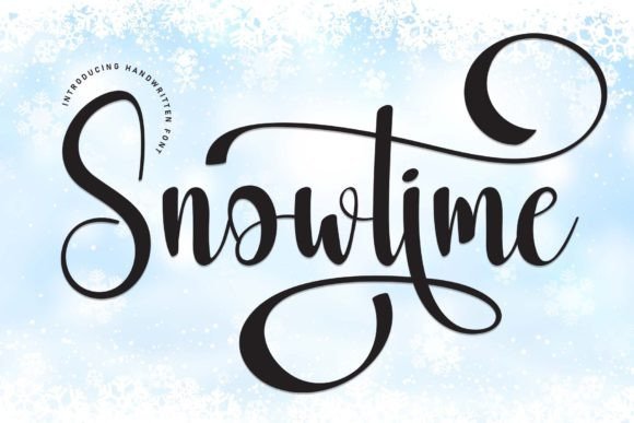Snowtime: A Handwritten Font with Timeless Elegance